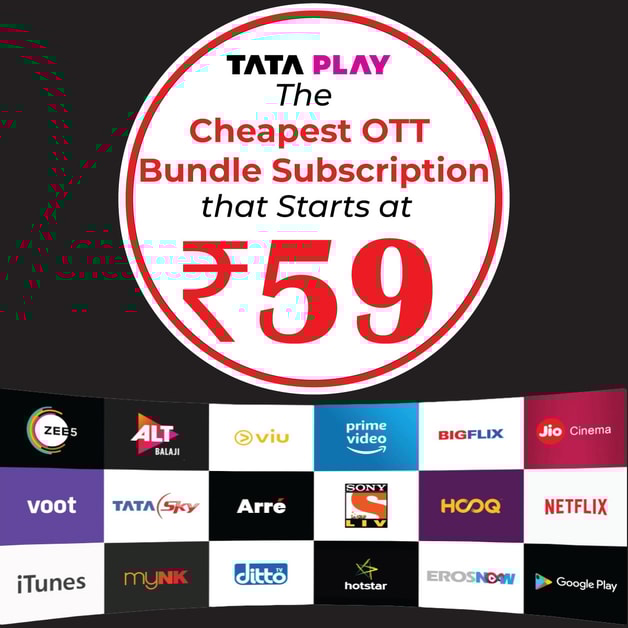 The Cheapest OTT Bundle Subscription Plan that Starts at Rs.59! DesiDime