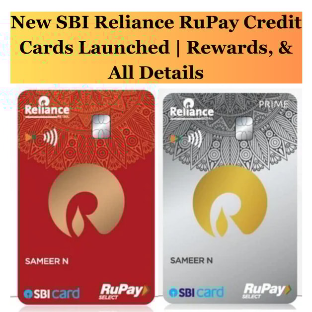 New SBI Reliance Credit Cards Launched Rewards, & All Details DesiDime