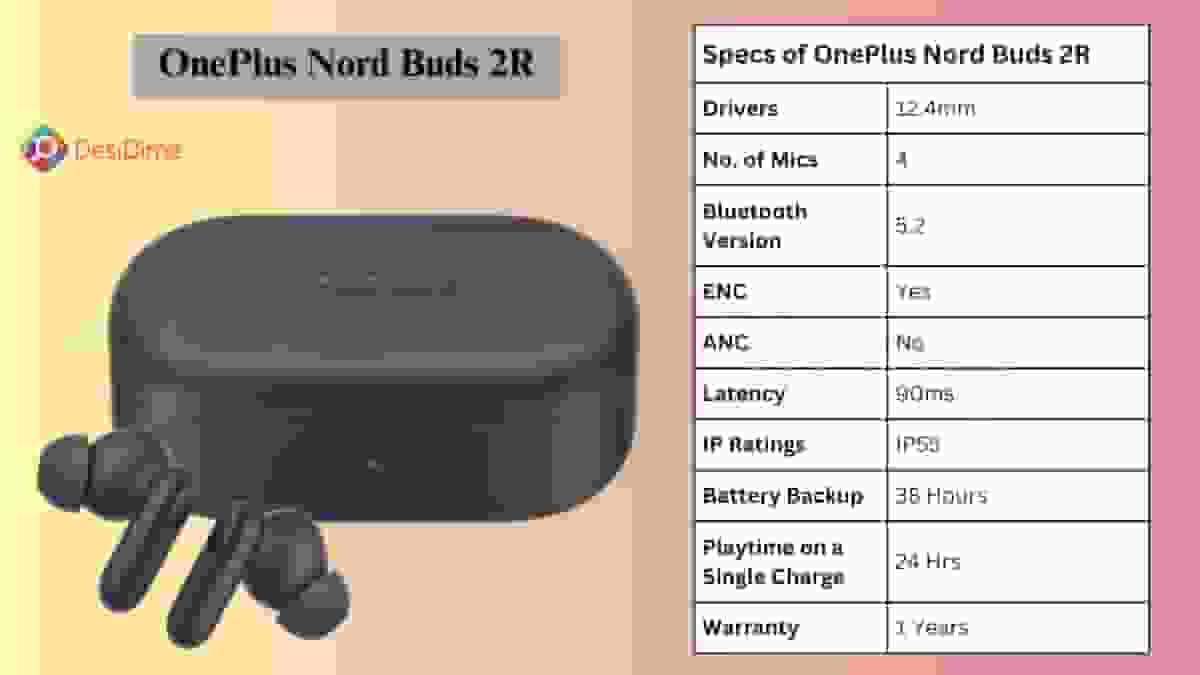 OnePlus Nord Buds 2R (Best earbuds for music, gym and durability)