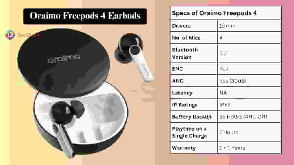 Oraimo Freepods 4: Only earbuds to come with a 2-year warranty