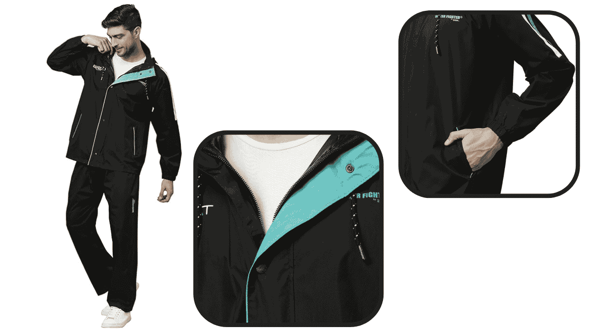 Zeel Men Raincoat in Monsoons India