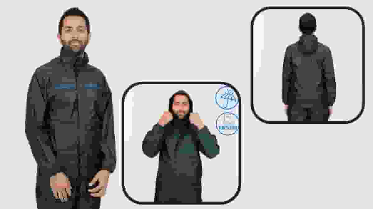 Decathlon Men’s Waterproof Hiking Raincoat Jacket