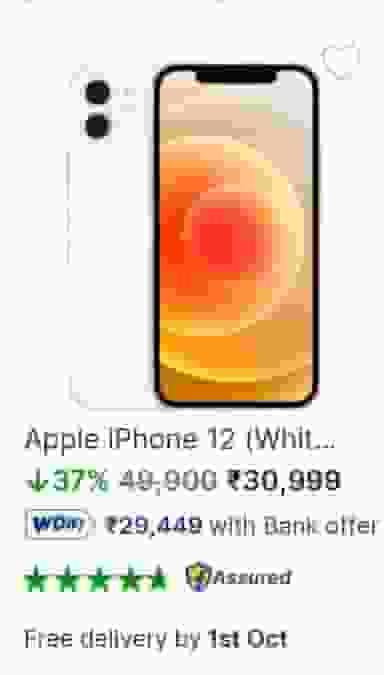 iPhone 12 for ₹29,449 price: Cheapest iPhone in Flipkart BBD Sale 2024 (in stock)