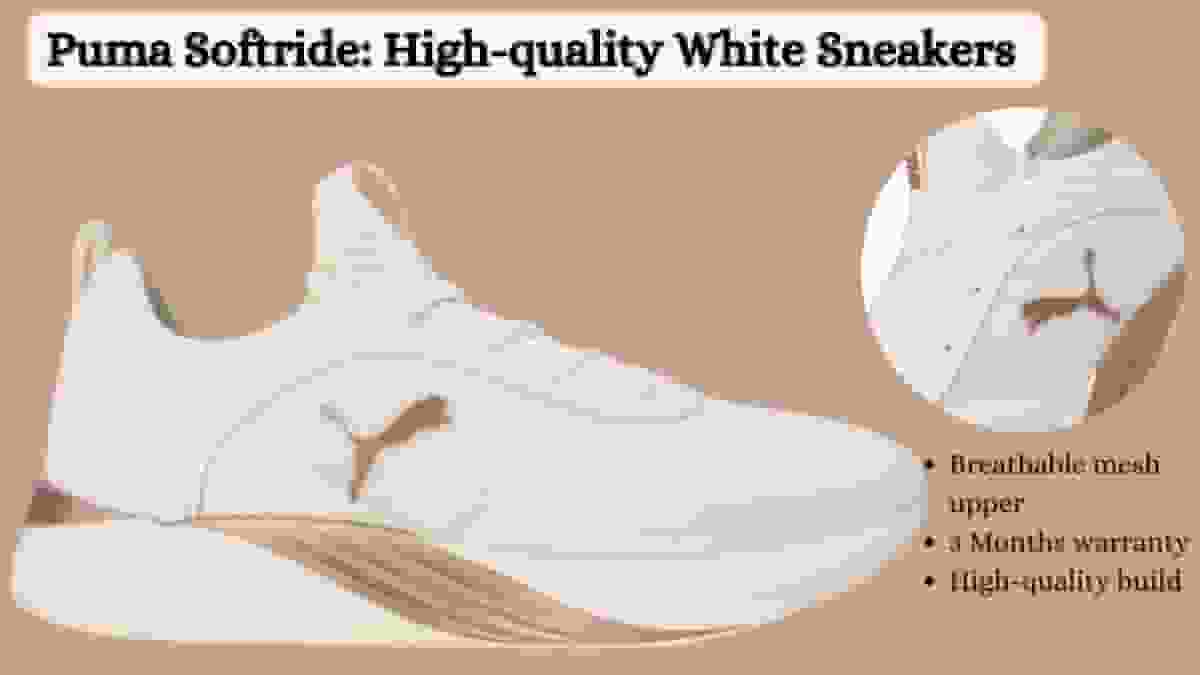 Puma Softride: High-quality White Sneakers
