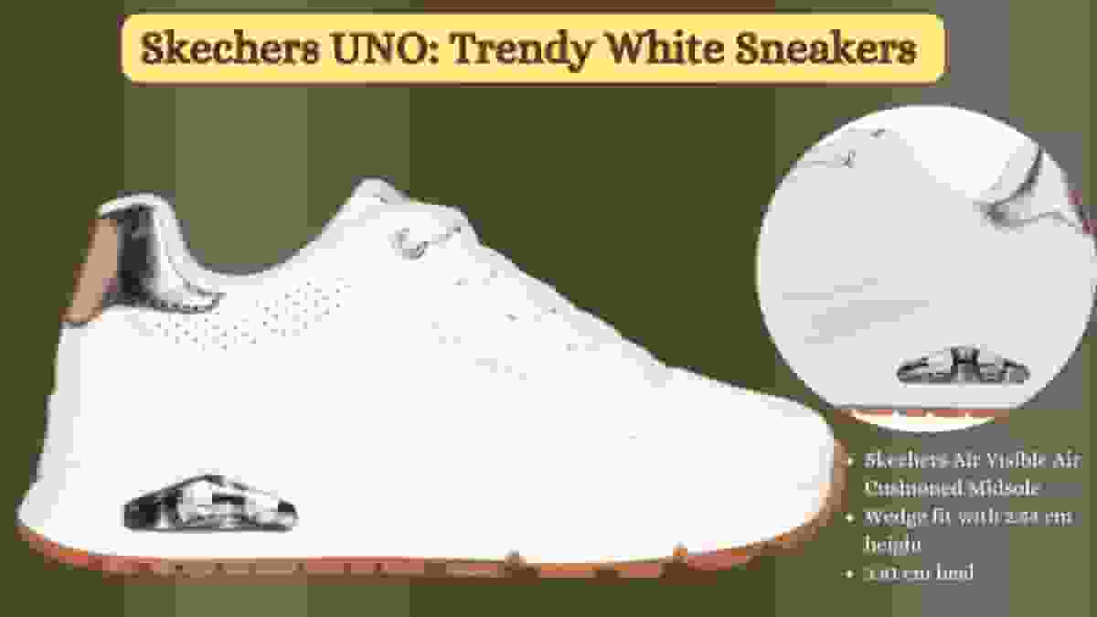 Skechers UNO: Trendy White Sneakers for Women in 2025