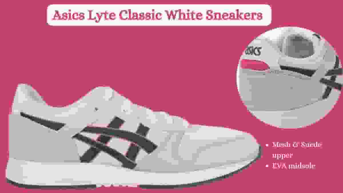 Asics Lyte Classic: Casual White Sneakers for Women