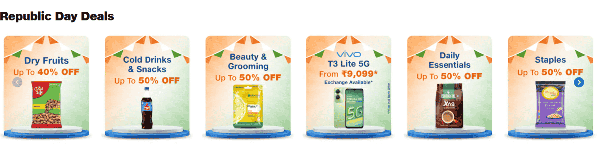 JioMart Grand Republic Day Sale 2025 Offers on iPhone 13, Samsung TV and more