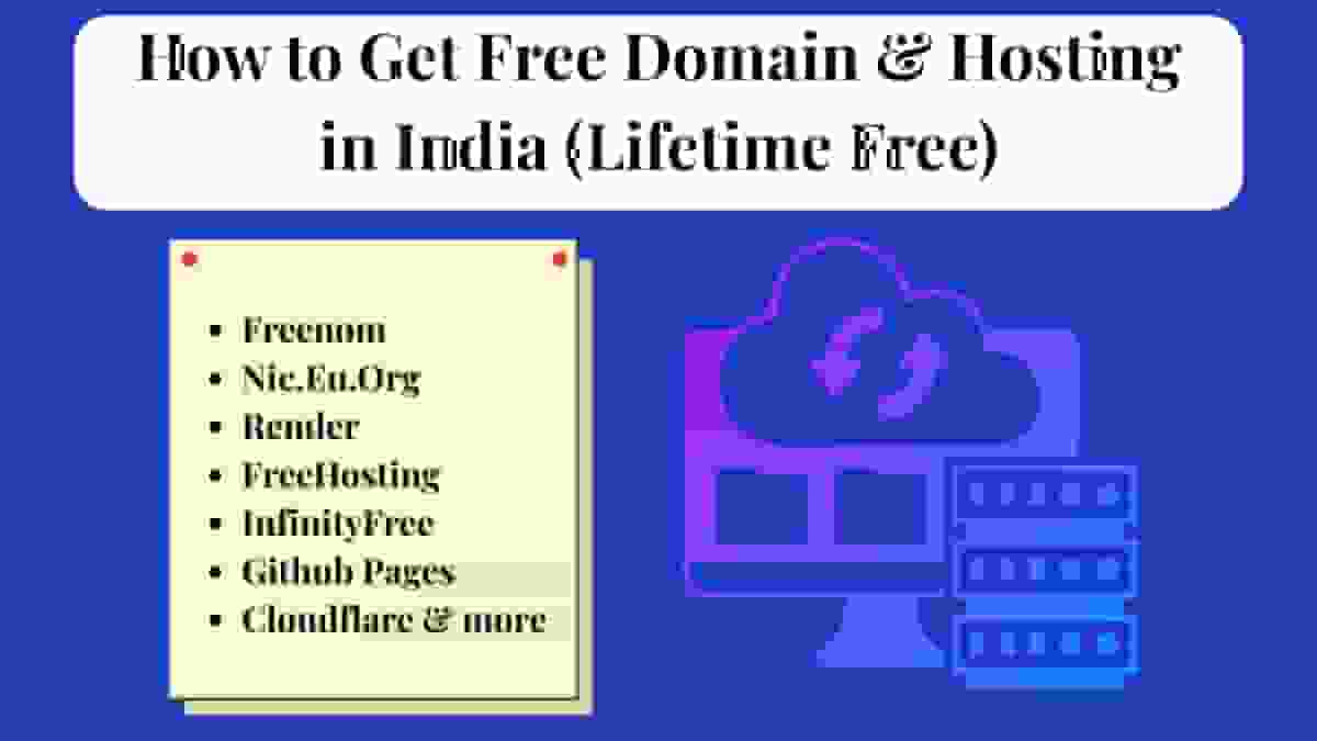 How to Get Free Domain & Hosting in India 2025 (Lifetime Free)