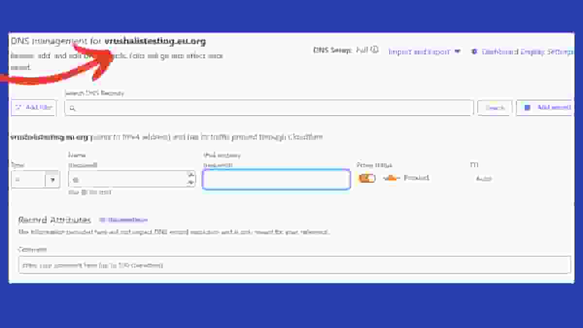 Get Free Custom Domain EU(dot)Org & Set Up with Cloudflare