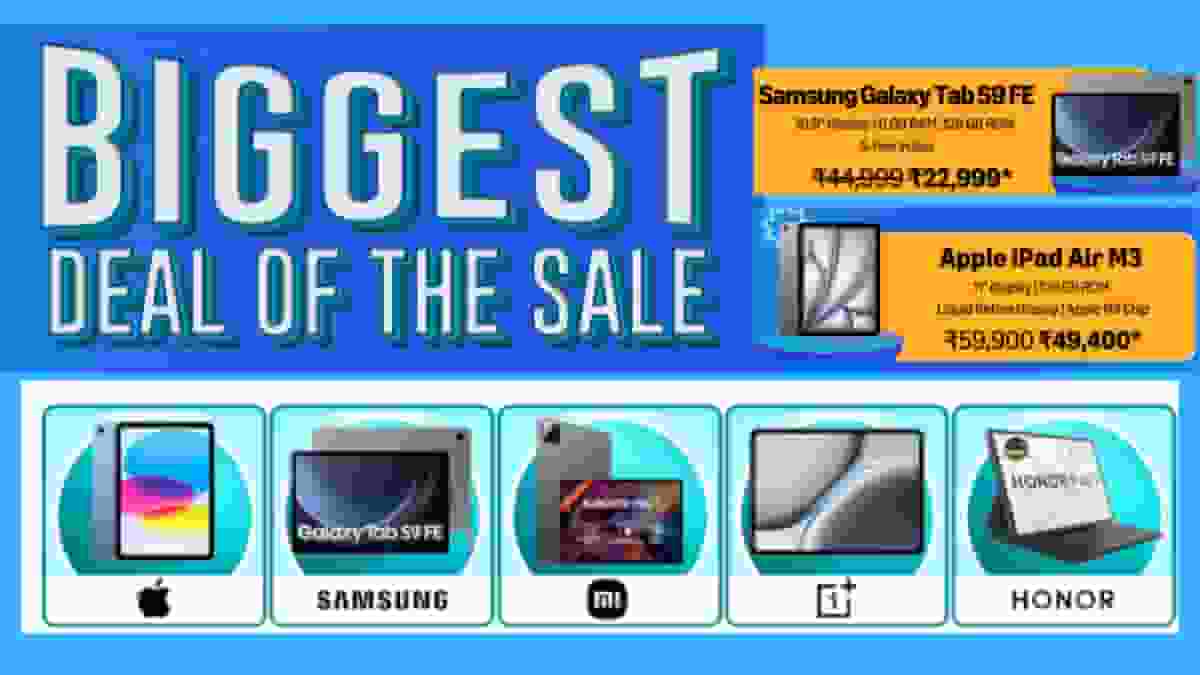 Best Tablets & iPad Deals on Prime Day & Flipkart GOAT Sale 2025!