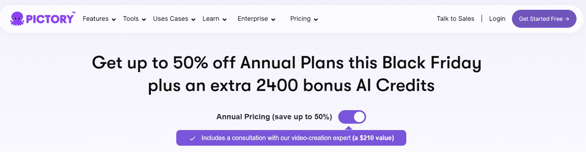 Pictory Black Friday Sale 2025