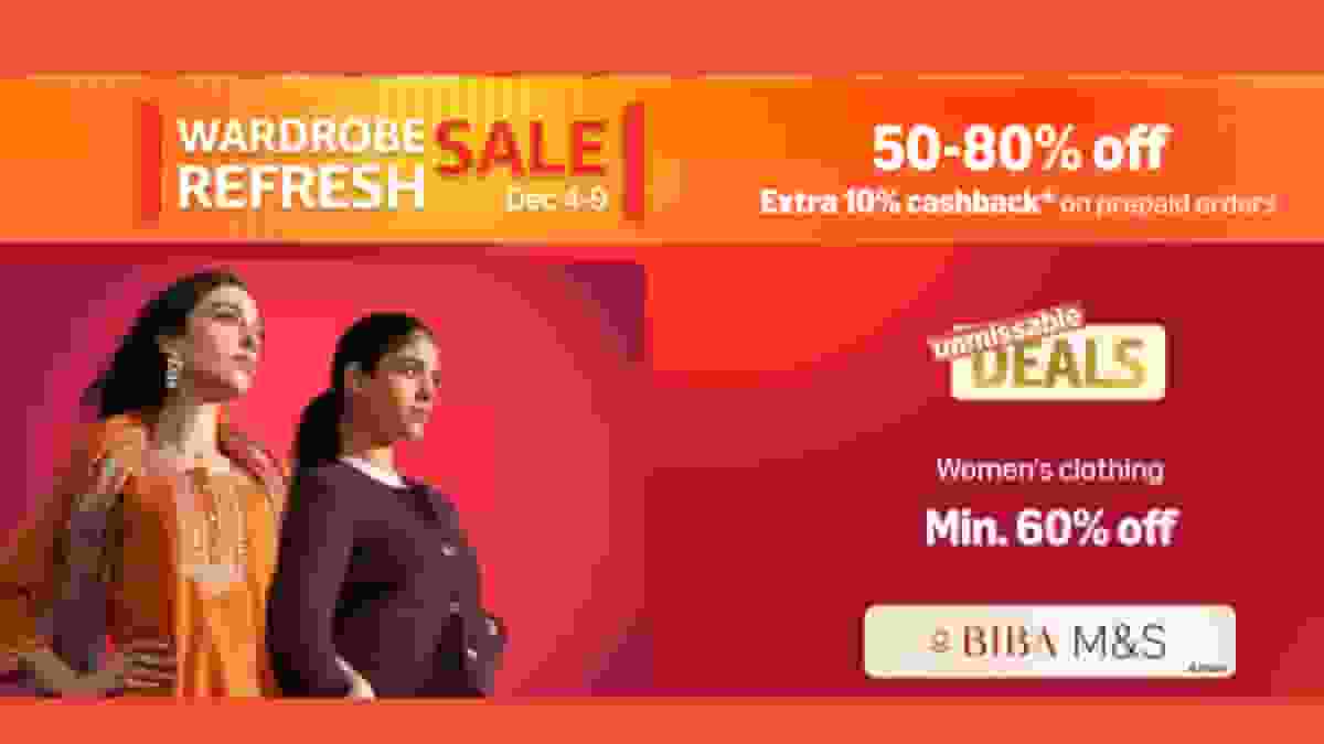 Amazon Wardrobe Refresh Year End Fashion Sale