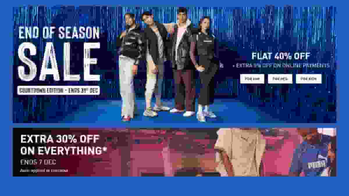 Puma End of Season Sale in India 2025