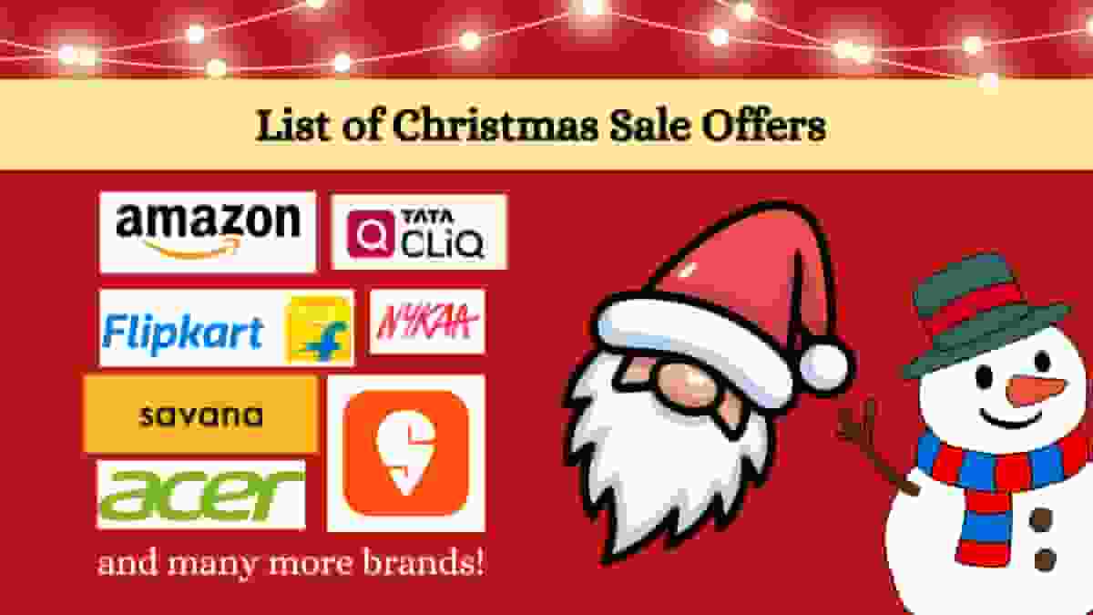 Christmas Sale Offers in India 2025 on Beauty, Fashion, Decor & more
