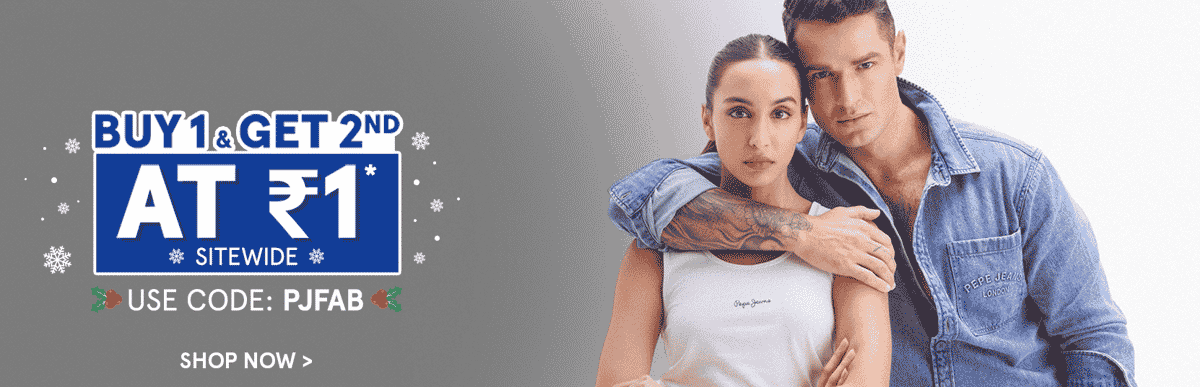 Pepe Jeans Christmas Sale in India 2025: Buy 1 Get 2nd at ₹1