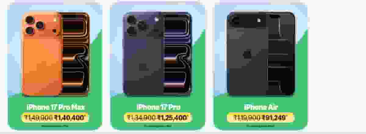 Amazon Great Republic Day Sale 2026 iPhone 17 Pro, Pro Max and Air Price & Offers