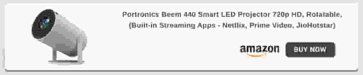 Portronics Projector HD for streaming apps