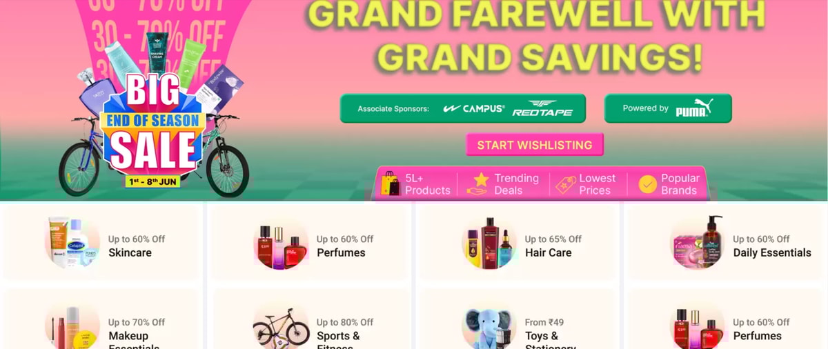 Flipkart Big End of Season Sale 2024
