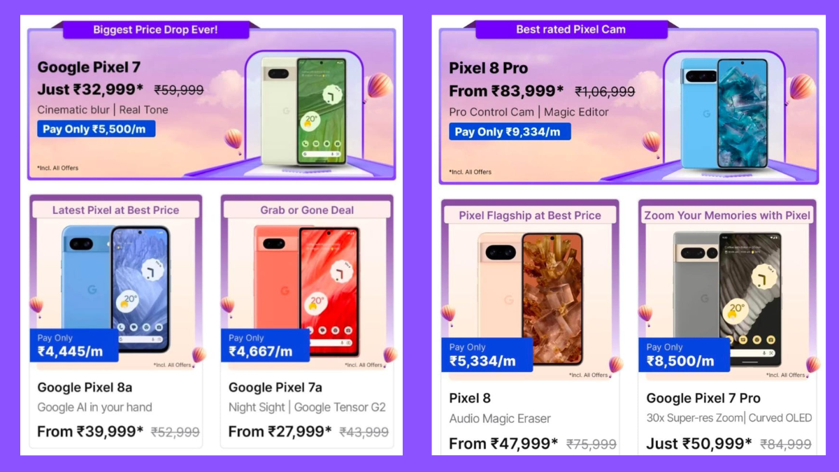 Google Pixel Phones in Flipkart GOAT Sale