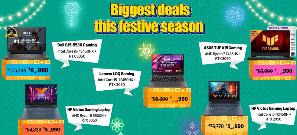 Amazon Great Indian Sale Laptop Offers