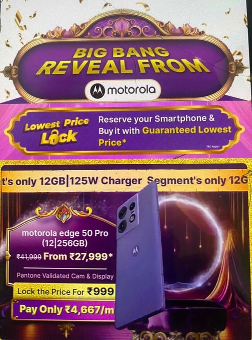 Motorola Mobile Prices on Big Billion Days