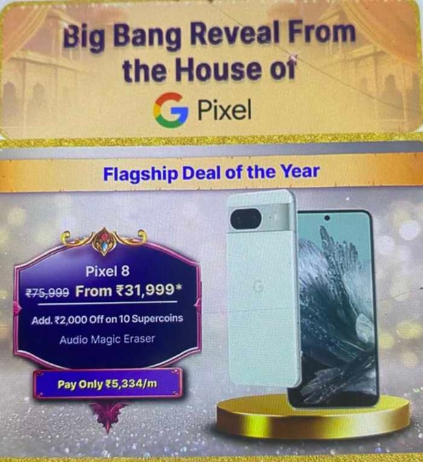 Flipkart Big Billion Days: Google Pixel (8,7a,9,Pro XL,Fold,8a) Price Revealed