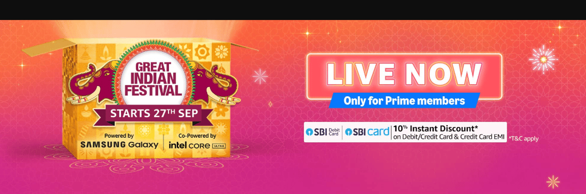 Amazon Great Indian Festival Sale 2024 goes LIVE for Prime Members: Top Handpicked Deals!