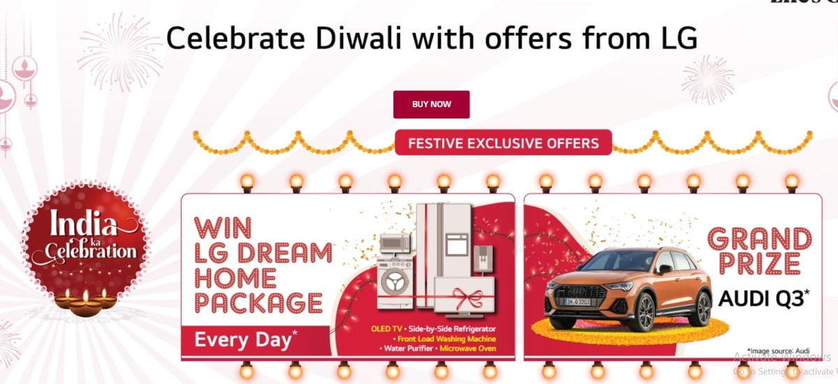 LG Electronics Diwali Sale in India on Washing Machines, Refrigerators & more