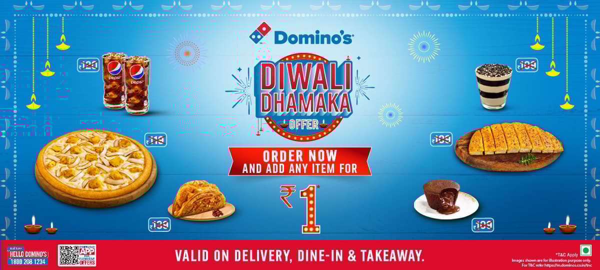 Domino’s Diwali Offer in India 2024 (expected details)