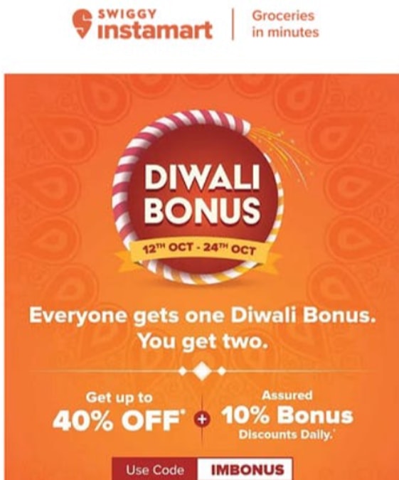 Swiggy Instamart Diwali Offer