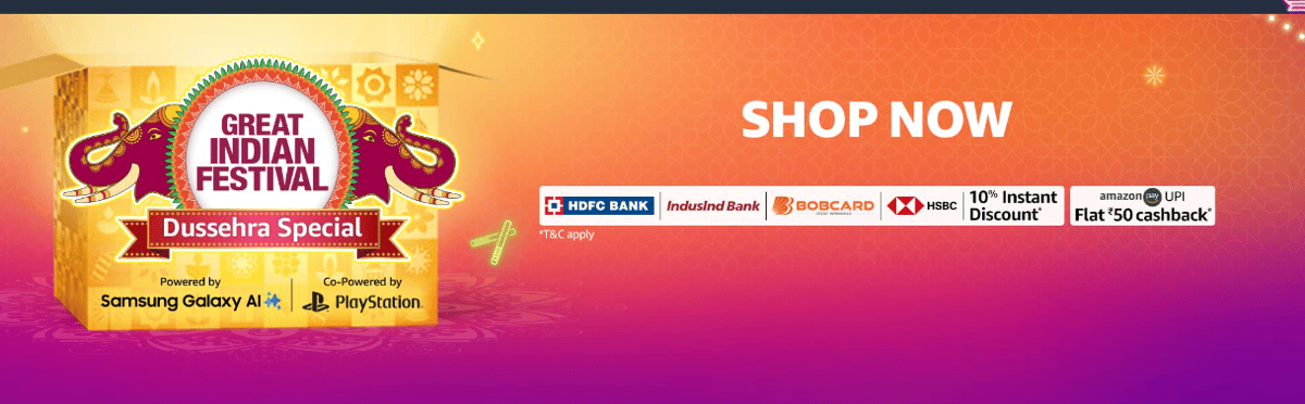 Amazon Great Indian Festival Sale 2024: Bank Offers Changed! HDFC, IndusInd, BOB Card, HSBC on board!