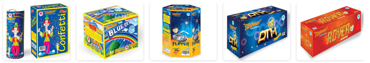 standard fireworks crackers variety
