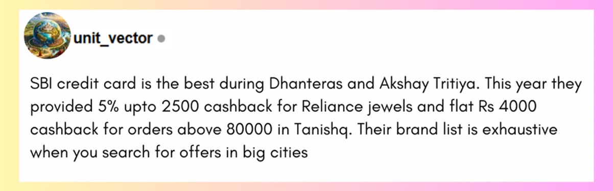 SBI Reliance Prime Credit Card