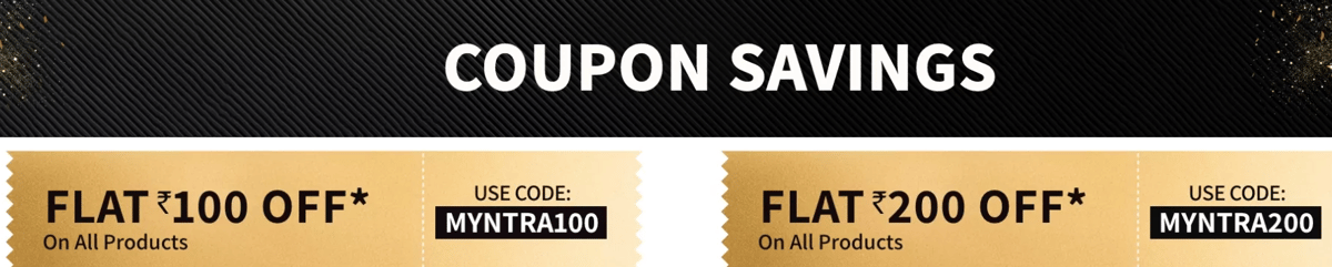 Myntra Coupon Codes in Black Friday Sale 2024