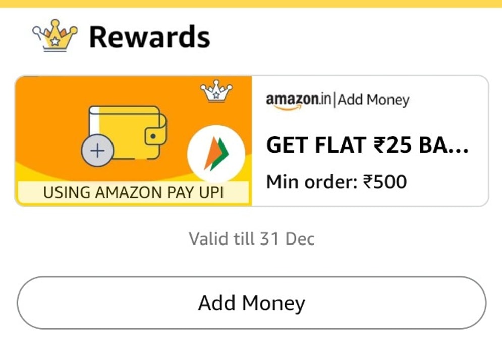 Uses of Amazon Pay Rewards/Cashback Offers