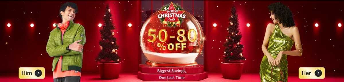 Myntra Christmas Sale Dates, Up to 80% OFF Discounts + Coupon Codes + Bank Offers