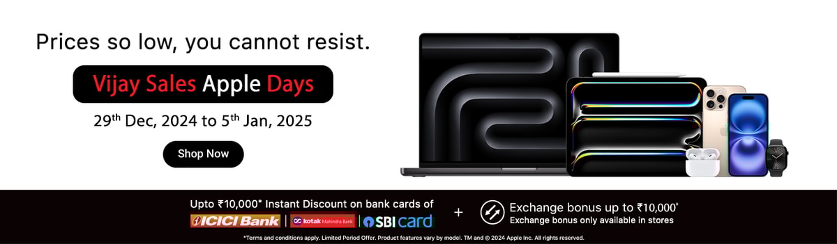 Vijay Sales Apple Days 29 Dec to 5 Jan 2025