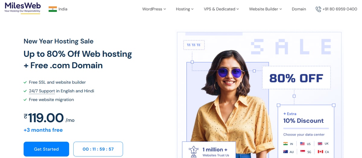 Milesweb: Best Affordable Cloud Hosting in India