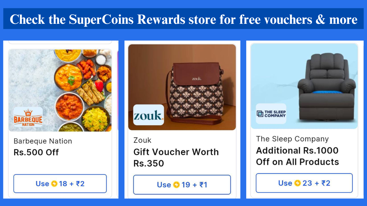Flipkart Shopping Tip: Check the SuperCoins Rewards store for free vouchers & more