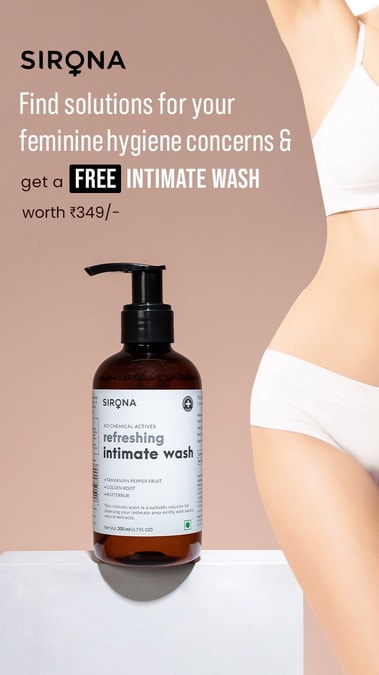 Sirona Intimate Wash worth ₹349 (for Women/Girls)