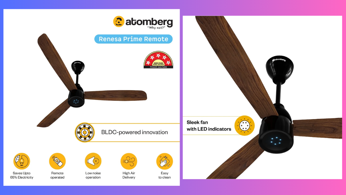 Atomberg Renesa & Efficio: Best BLDC Ceiling Fan under 3000 in India 2025
