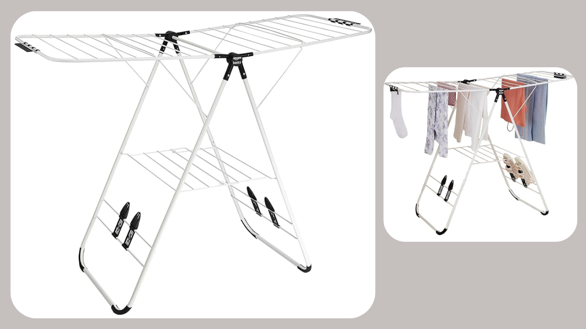 High-quality Foldable Cloth Drying Stand with 2-year Warranty