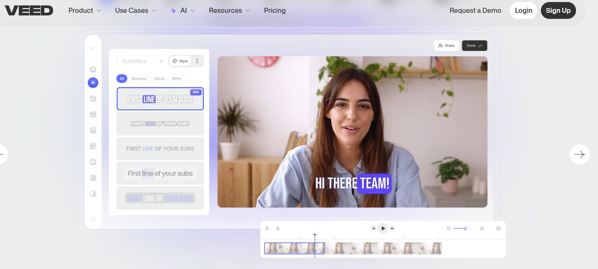 VEED AI Video Editor & Generator