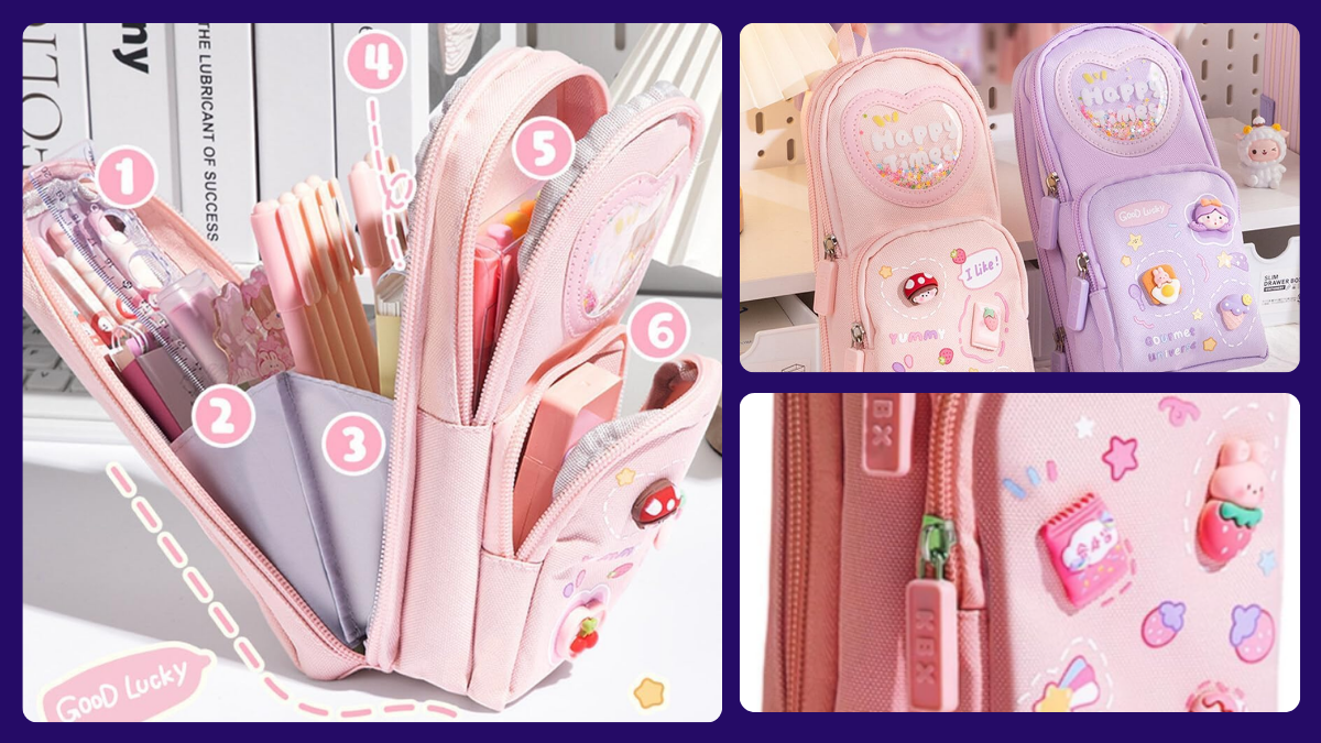 Cute Korean Pouch (Pencil Case with 6 Layers)