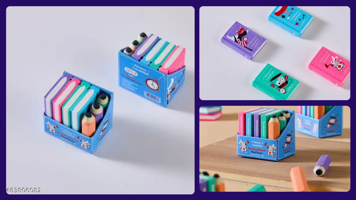 Eraser Set: Kawaii Gift for Kids under Rs.200 on Meesho