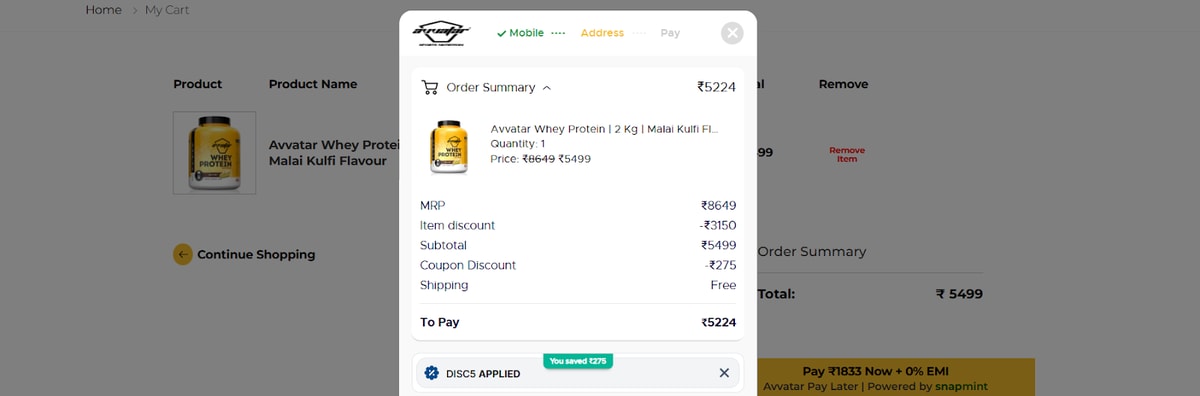 Apply Avvatar Coupon Code