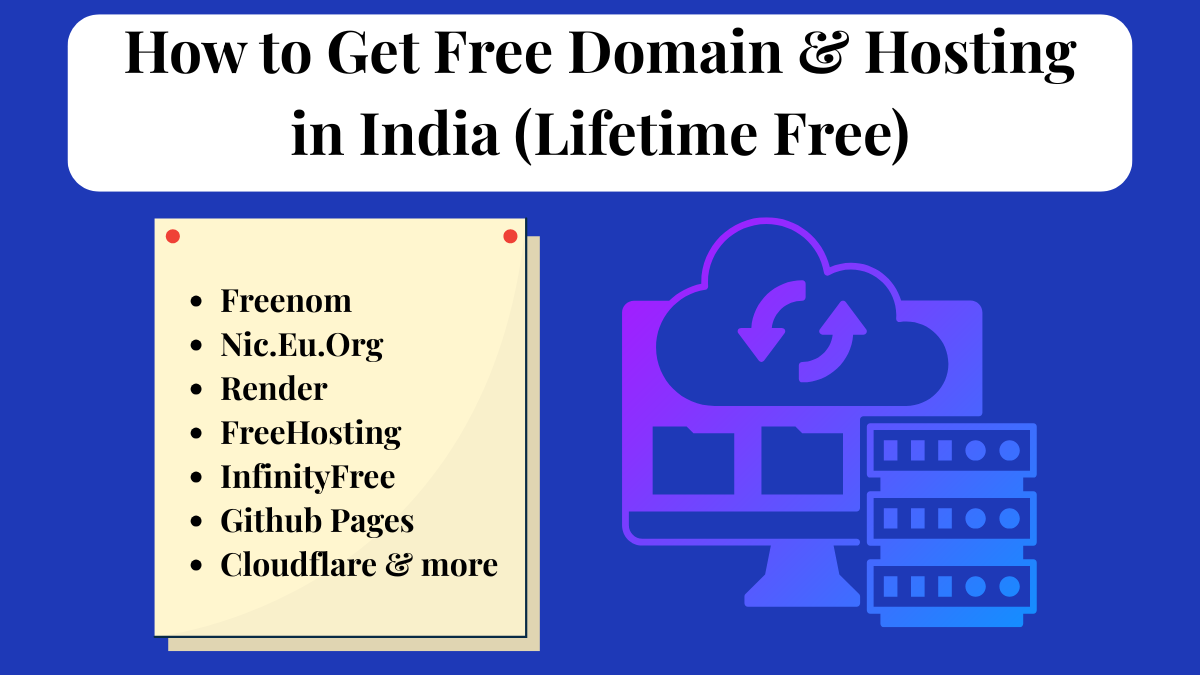How to Get Free Domain & Hosting in India 2025 (Lifetime Free)