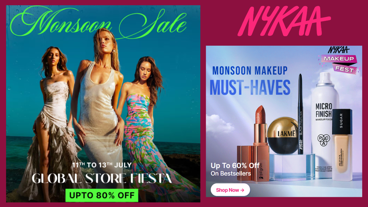 Nykaa Fashion: Monsoon Sale Offers on Skincare, Beauty & Makeup