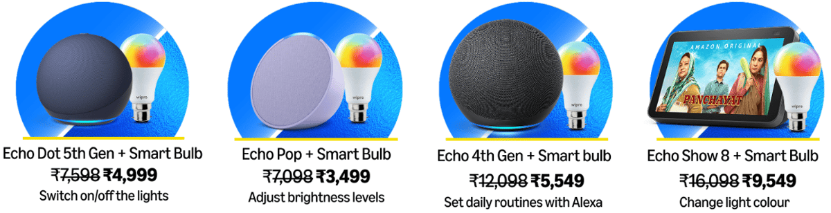 Amazon Prime Day Combo Deals on Smart Bulb and Alexa