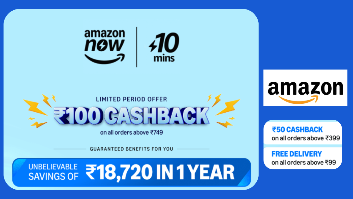 Amazon 10-minutes Delivery Launched! Free Delivery & ₹100 Cashback
